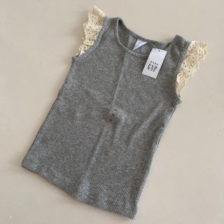 ベビーギャップ(babyGAP)のbaby  GAP ベビー　ギャップ　♡ 新品　フリル　トップス　グレー　95(Tシャツ/カットソー)