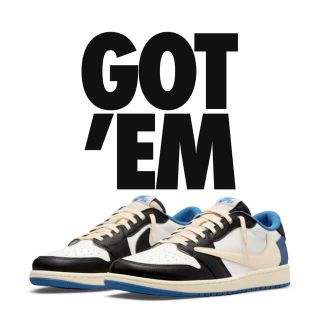 ナイキ(NIKE)のTRAVIS SCOTTO X FRAGMENT AIRJORDAN 1 LOW(スニーカー)