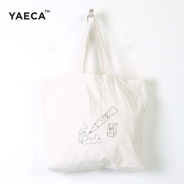 YAECA✨ヤエカ プリントトートバッグ 加賀美健 PENCIL イラスト