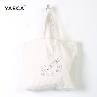 ヤエカ(YAECA)のYAECA✨ヤエカ プリントトートバッグ 加賀美健 PENCIL イラスト(トートバッグ)