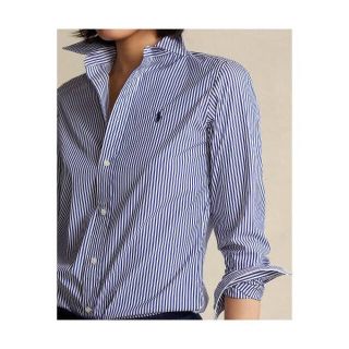 ポロラルフローレン(POLO RALPH LAUREN)の【新品未使用】ラルフローレン　ストライプシャツ　レディース　2サイズ(シャツ/ブラウス(長袖/七分))