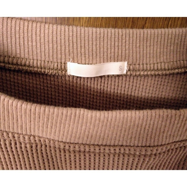 GU(ジーユー)の※さゆゆさん専用  GU ５分袖  ワッフルオーバーサイズＴ レディースのトップス(Tシャツ(半袖/袖なし))の商品写真
