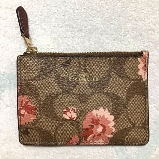 コーチ(COACH)の【新品＊未使用】COACH コインケース コーラル シグ 花柄(パスケース/IDカードホルダー)