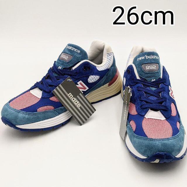 New Balance(ニューバランス)の新品★26cm★ニューバランス M992NT ピンク/ブルー メンズ スニーカー メンズの靴/シューズ(スニーカー)の商品写真