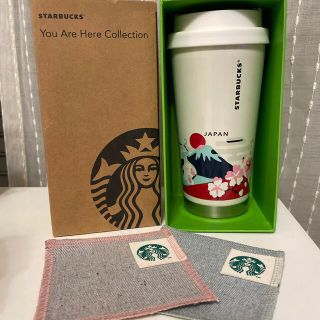 スターバックスコーヒー(Starbucks Coffee)のスターバックス　ステンレスタンブラー　JAPAN おまけ付きコースター×2(タンブラー)