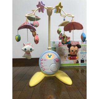 ディズニー(Disney)のディズニー　やわらかガラガラメリー　デラックスプラス(オルゴールメリー/モービル)