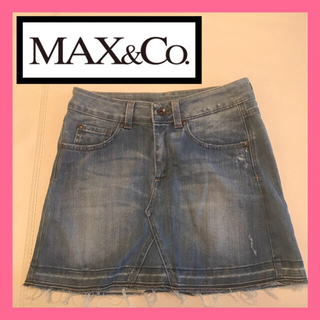 マックスアンドコー(Max & Co.)のMAX&Co マックスアンドコー デニムミニスカート デニムスカート(ミニスカート)
