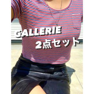 (2点セット)GALLERIEタイトスカート/ショートT(セット/コーデ)