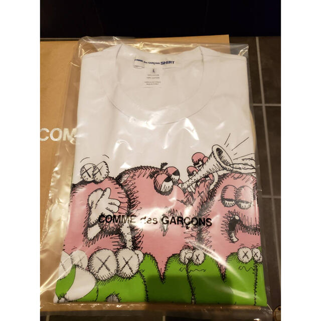カウズ×コムデギャルソン 人気コラボ商品 L - Tシャツ/カットソー(半袖
