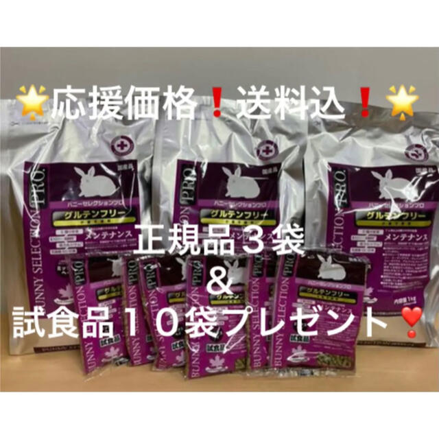 《応援価格❗️》バニーセレクションプロ メンテナンスミックスヘイ×3袋＆試食品