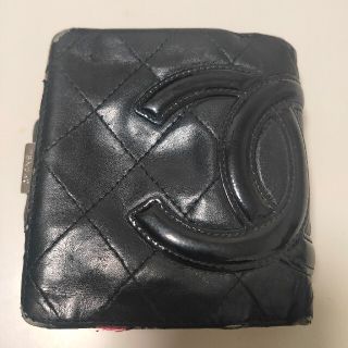 シャネル(CHANEL)のCHANEL 財布 カンボンライン 二つ折り 中古(財布)