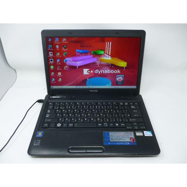 東芝 ノートパソコン B240/22B Office SSD256GB