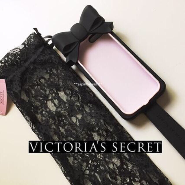 Victoria's Secret(ヴィクトリアズシークレット)の 【限定】ミラー付き☆Cuteなリボンアイフォンケース・Iphone6 スマホ/家電/カメラのスマホアクセサリー(iPhoneケース)の商品写真