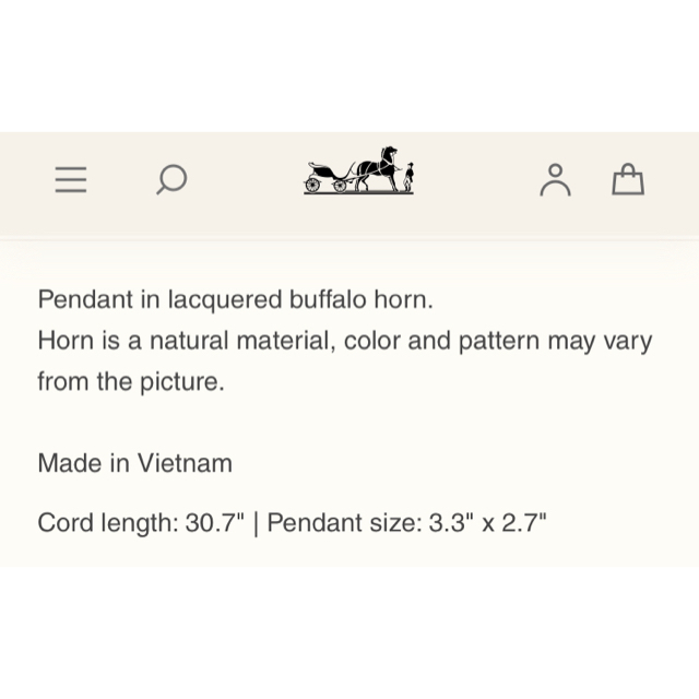 Hermes - お値下げしました🌸エルメス バッファローホーン H エキップ