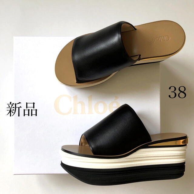 好評 新品/38 Chloe クロエ カミーユ プラットホーム サンダル