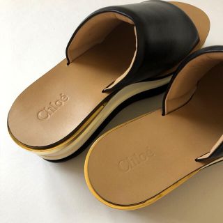 新品/38 Chloe クロエ カミーユ プラットホーム サンダル ブラック-