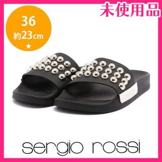 セルジオロッシ(Sergio Rossi)の新品♪セルジオロッシ 定価5.3万 シャワーサンダル 36(約23)23900→(サンダル)