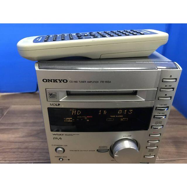 ONKYO CD/MDコンポ FR-155A リモコン付 中古品 スマホ/家電/カメラのオーディオ機器(ポータブルプレーヤー)の商品写真