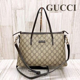 グッチ(Gucci)のグッチ 2WAYショルダーバッグ GGスプリーム 353440 ベージュ(ショルダーバッグ)