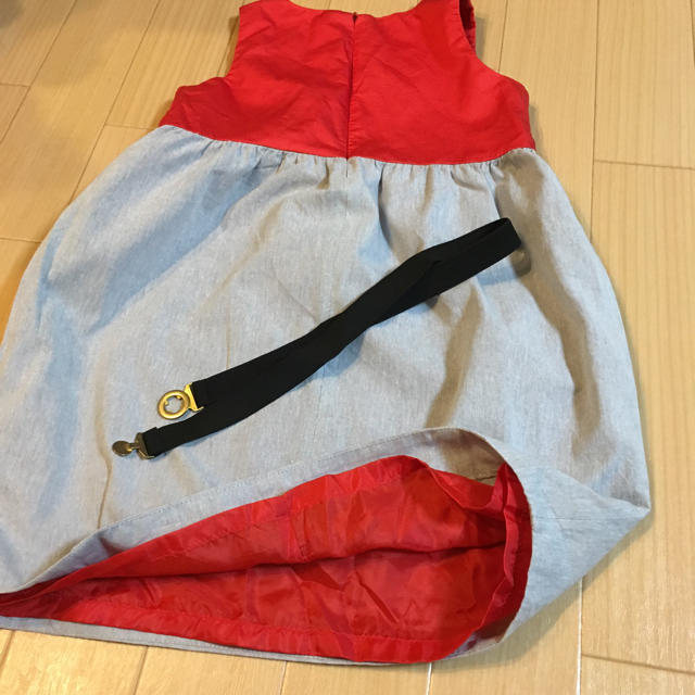 ZARA KIDS(ザラキッズ)の送料込み！ベルト付き ワンピース キッズ/ベビー/マタニティのキッズ服女の子用(90cm~)(ワンピース)の商品写真