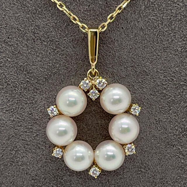 MIKIMOTO - ミキモト ダイヤ パールネックレス K18の通販 by まるるん