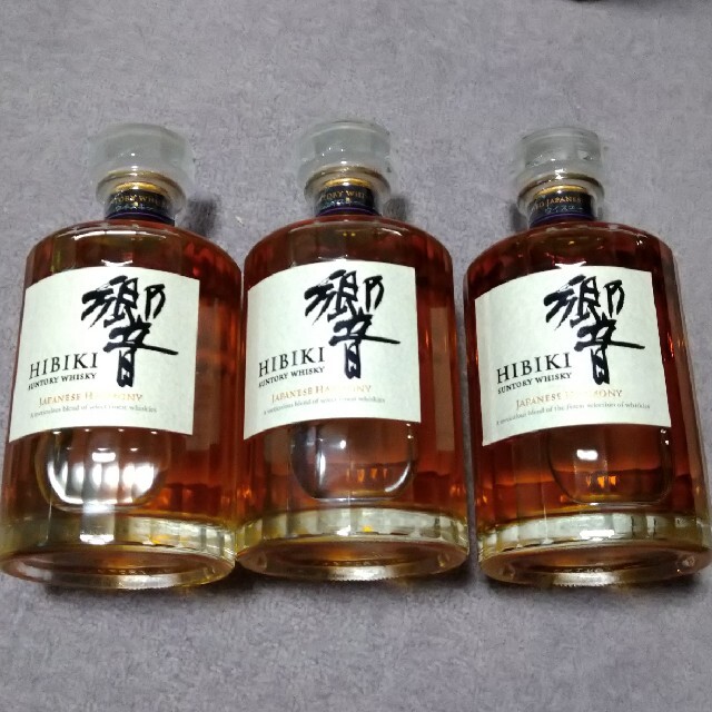 響 ジャパニーズハーモニー ウイスキー 3本セット 新品 未開栓