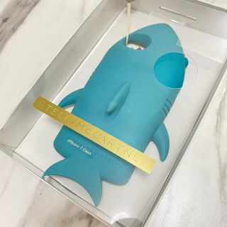 ステラマッカートニー(Stella McCartney)の残り１【新品】STELLA McCARTNEY サメ iPhoneケース ブルー(iPhoneケース)