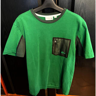ラコステ(LACOSTE)の美品ラコステLACOSTEグリーン3SLIMFITポケットTシャツM1212(Tシャツ/カットソー(半袖/袖なし))