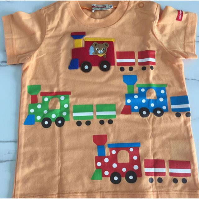 mikihouse(ミキハウス)のミキハウス  プッチーくん  汽車ぽっぽＴシャツ キッズ/ベビー/マタニティのベビー服(~85cm)(Ｔシャツ)の商品写真