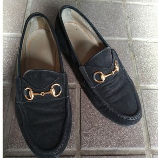 グッチ(Gucci)のビット スエード ローファー(ローファー/革靴)