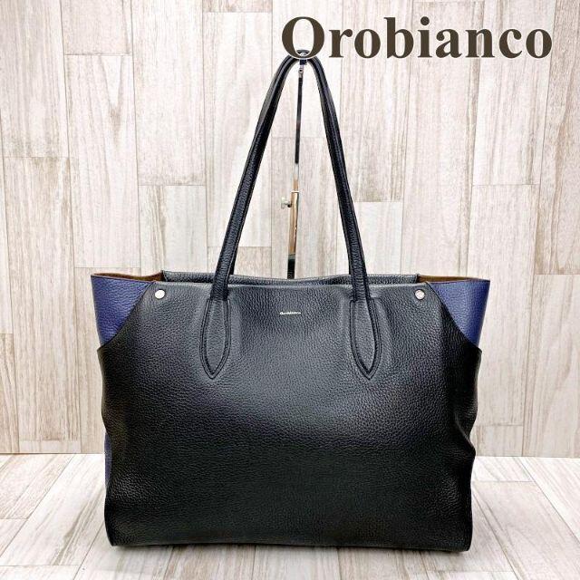 Orobianco(オロビアンコ)のオロビアンコ トートバッグ ショルダーバッグ ビジネス A4収納OK レザー メンズのバッグ(トートバッグ)の商品写真