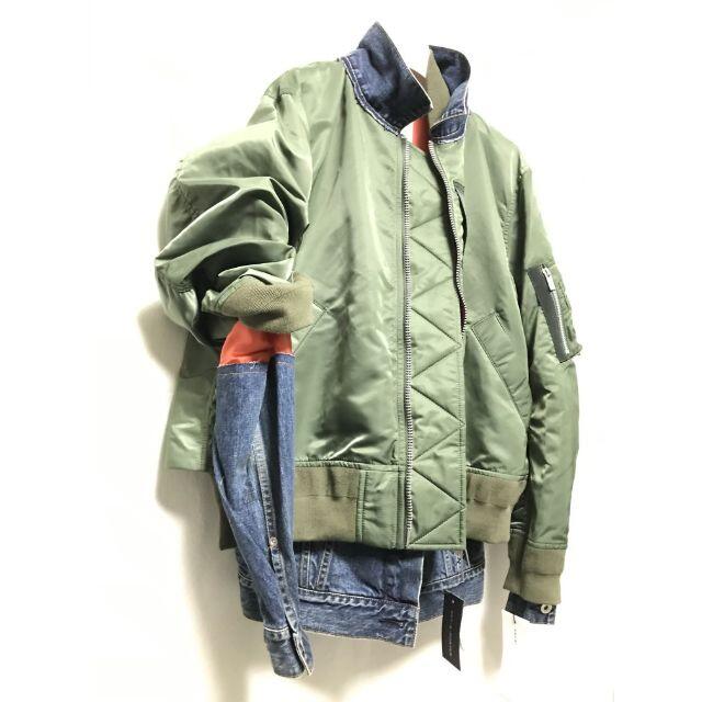 サイズ4 SACAI 21SS 切り替え ボンバージャケット 新品 - www.top4all.pl