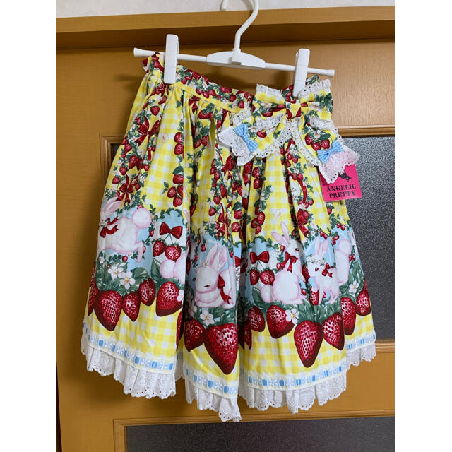 高い品質 Ribbon Berry Bunnyスカート ひざ丈スカート