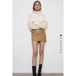 ザラ(ZARA)のzara レザー風ミニスカート(ミニスカート)