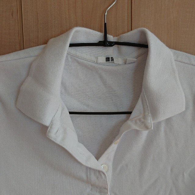 UNIQLO(ユニクロ)の白ポロシャツ レディースのトップス(ポロシャツ)の商品写真