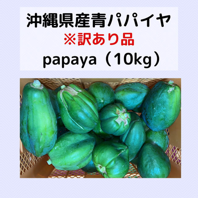 沖縄県産 青パパイヤ10kg