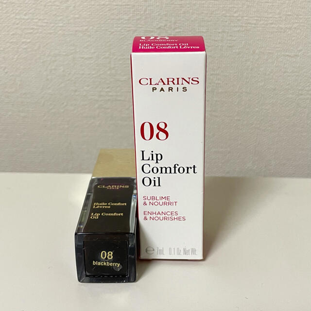 CLARINS(クラランス)のクラランス　コンフォート リップオイル 08 ブラックベリー コスメ/美容のベースメイク/化粧品(リップグロス)の商品写真