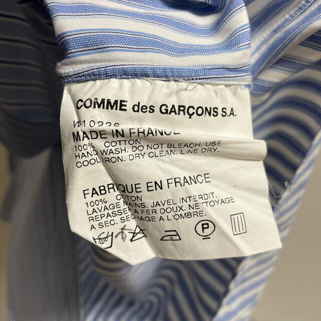 【美品】COMME des GARCONS SHIRT ストライプシャツS着用感