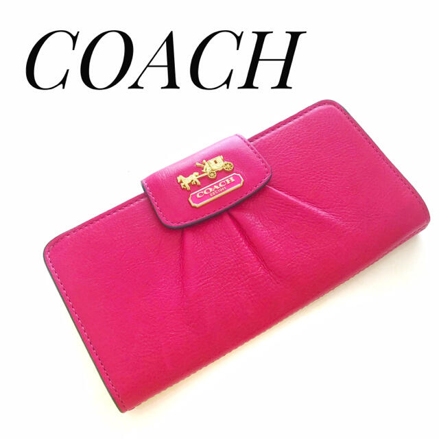 【レア‼未使用‼︎︎】COACH 長財布 ピンク レディース 二つ折り