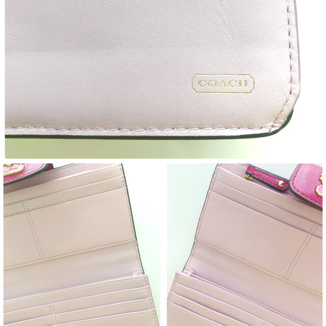 COACH(コーチ)の【レア‼未使用‼︎︎】COACH 長財布 ピンク レディース 二つ折り レディースのファッション小物(財布)の商品写真