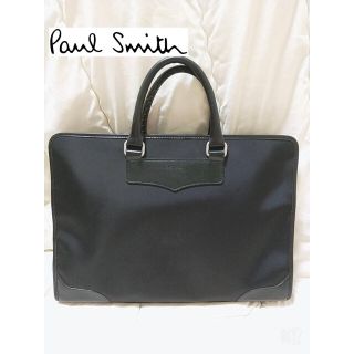 ポールスミス(Paul Smith)のPaul Smith ポールスミス ビジネスバック レザー ナイロン ブラック(ビジネスバッグ)