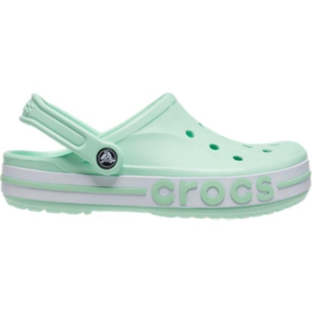 crocs(クロックス)の26cm クロックス バヤバンド クロッグ ネオミント グリーン系 新品 レディースの靴/シューズ(サンダル)の商品写真