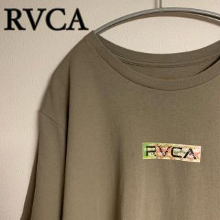 ルーカ(RVCA)のRVCA ルーカ 半袖 Tシャツ デカロゴ カーキ　BOXロゴ(Tシャツ/カットソー(半袖/袖なし))