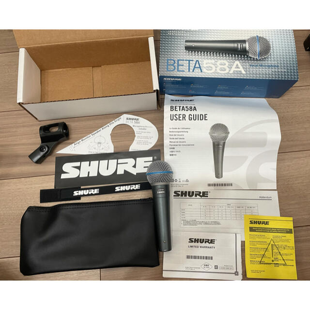 レコーディングマイク SHURE BETA58A 楽器のレコーディング/PA機器(マイク)の商品写真