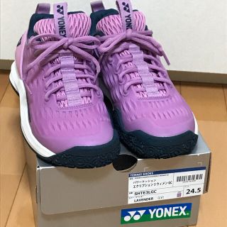 ヨネックス(YONEX)のヨネックス　新デザイン　テニスシューズ　　オムニクレー用　24.5(シューズ)