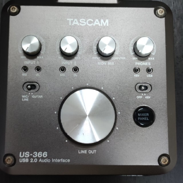 TASCAM US-366 楽器のDTM/DAW(オーディオインターフェイス)の商品写真