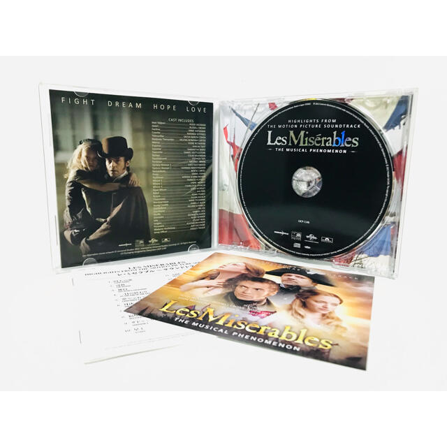 新品同様／ミュージカル映画『レミゼラブル』国内盤サントラCD／ヒュージャックマン エンタメ/ホビーのCD(映画音楽)の商品写真