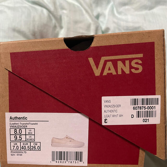 vans レザーオーセンティック