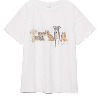 ジェラートピケ(gelato pique)の【新品】gelato pique ジェラートピケ　DOGワンポイントTシャツ (ルームウェア)