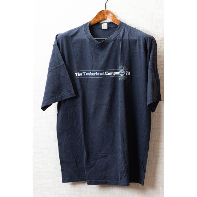 Timberland(ティンバーランド)のTimberland ティンバーランド　Tシャツ　MADE IN USA　紺 メンズのトップス(Tシャツ/カットソー(半袖/袖なし))の商品写真